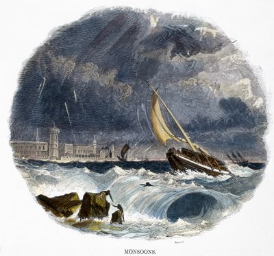 Monsuner, fra Phenomena of Nature, 1849 av Josiah Wood Whymper