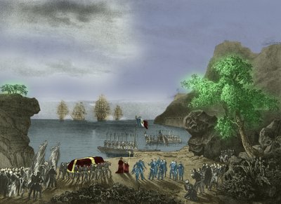 Napoleons kiste forlater St. Helena av Josse Photo