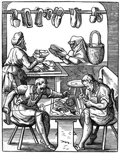 Skomaker, 1500-tallet 184. av Jost Amman