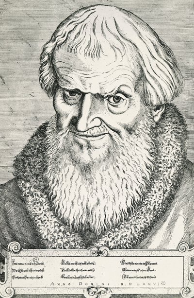 Portrett av Hans Sachs (Nürnberg av Jost Amman