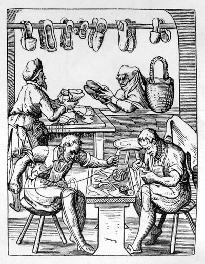 Skomaker, c1559-1591 av Jost Amman