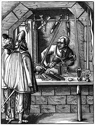 Sverdmaker, 1500-tallet 1849. av Jost Amman