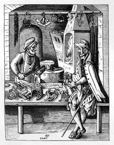 Sporemakeren, c1559-1591 av Jost Amman