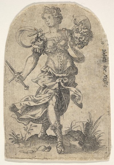 Judith, fra feirede kvinner i Det gamle testamente, 1568-96. av Jost Ammon