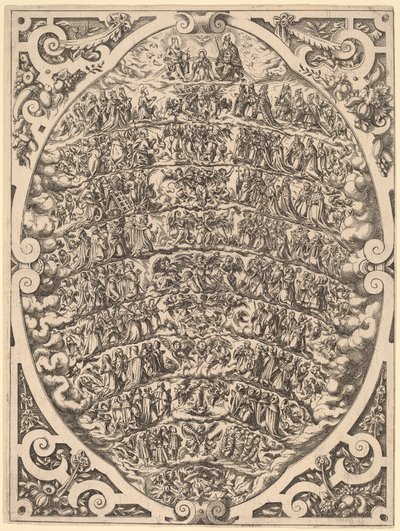 Himmelens hierarki, 1579. av Jost Ammon