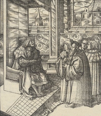 [Takkefesten]. Formuene og en del av historiene til den prisverdige kampf..., 1519. av Jost de Negker