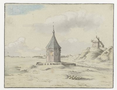 Utsikt over Stadsfontein (‘Byfontenen’), Bergen op Zoom av Josua de Grave (possibly)
