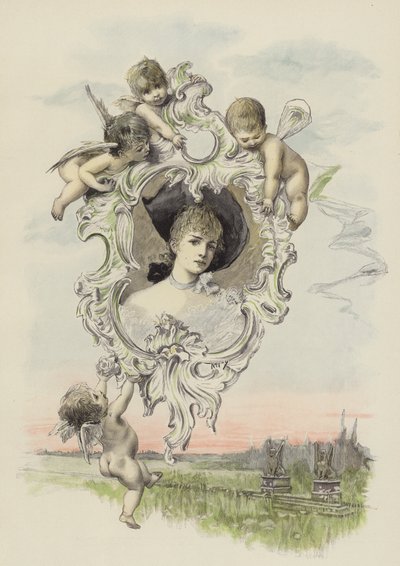 Bildet av den elskede (farge litho) av Joszi Arpad Koppay