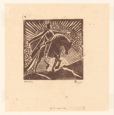Ridder til hest av Joub Wiertz (signed by artist)