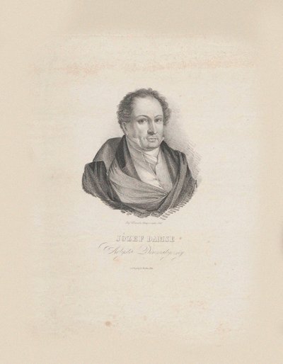 Portrett av komponisten Józef Damse 1789-1852, 1840. av Jozef Hilary Glowacki