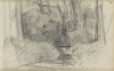 Elv i en skog av Jozef Israëls