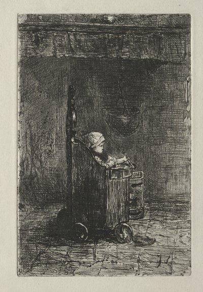 Baby i stolen hans av Jozef Israëls
