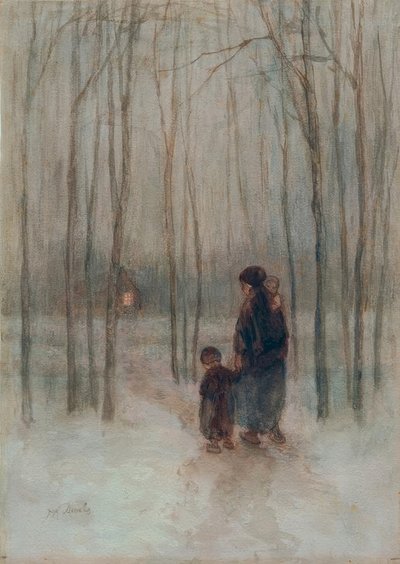 Eventide i skogen av Jozef Israëls