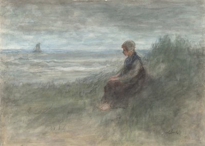 Girl in the Dunes, midten av 1800-begynnelsen av 1900-tallet. av Jozef Israëls