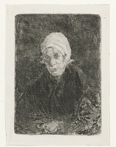 gammel dame Katwijk av Jozef Israëls