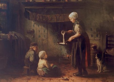 La Fête de Jeanne / Pannekaken av Jozef Israëls