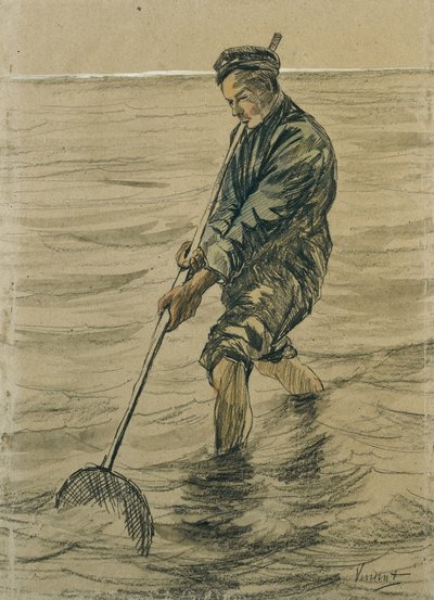 Shells Fisherman, 1863-90 av Jozef Israëls