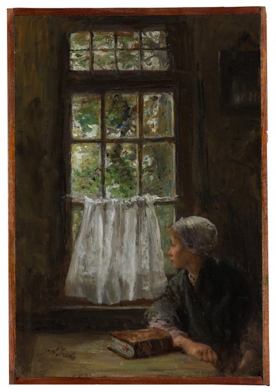 Søndag morgen (panel) av Jozef Israëls