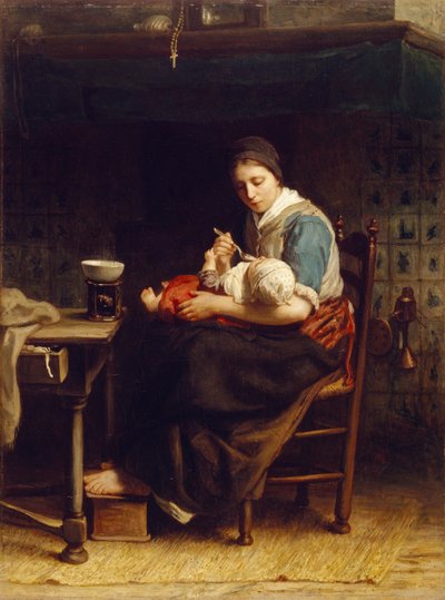 The Cottage Madonna, ca. 1867 av Jozef Israëls