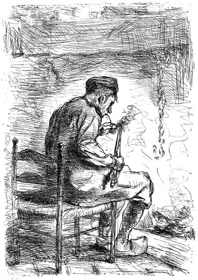 The Smoker, c1880-1882 av Jozef Israëls
