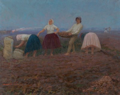 Plukke poteter av Jozef Teodor Mousson