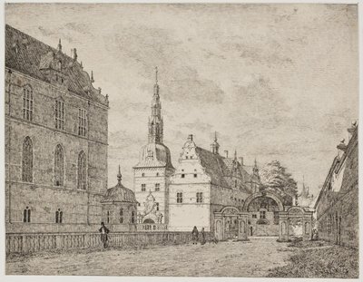 Karusselgården på Frederiksborg av Jørgen Roed