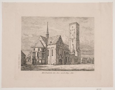 Ribe domkirke fra nord-østsiden av Jørgen Roed