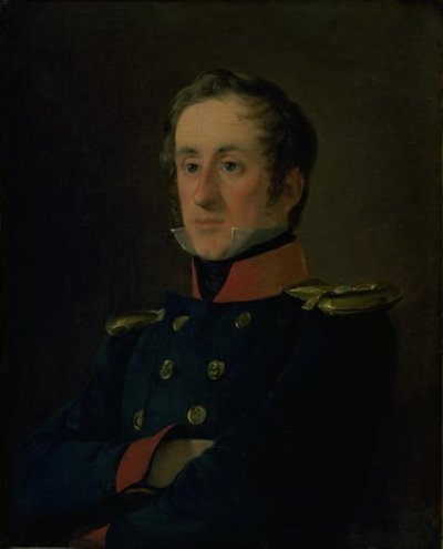 Marinemaleren Emil Wilhelm Normann i sin uniform som sjøoffiser av Jørgen Roed