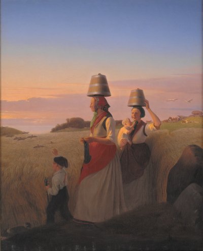 Landlig scene av Jørgen V. Sonne