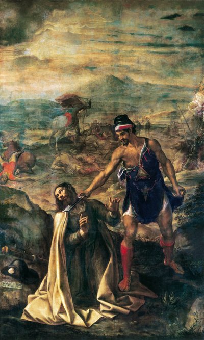 Dekollasjonen av Saint James the Great av Juan (1526 1579) Fernandez Navarette