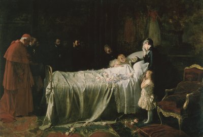 The Death of Don Alfonso XII (1857-85) (The Final Kiss) 1887 av Juan Antonio Benlliure y Gil
