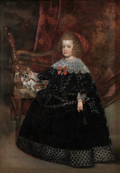 Maria Teresa 1638-1683, Infanta av Spania, ca. 1645. av Juan Battista Martinez del Mazo