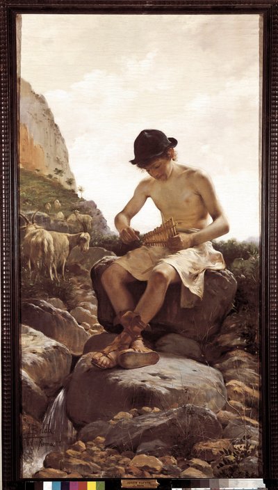 Ung gjeter. (Maleri, 1900-tallet) av Juan Belda Norales