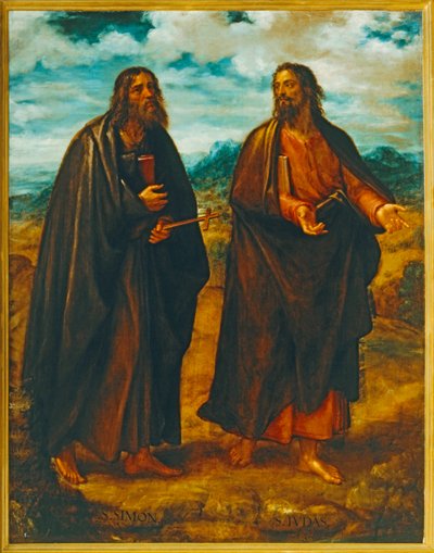 Apostlene Simon og Judas Thaddeus (maleri) av Juan Fernandez de Navarrete