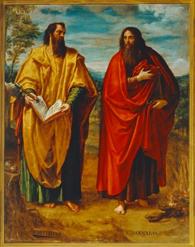 Evangelisten Matteus og Barnabas (maleri) av Juan Fernandez de Navarrete