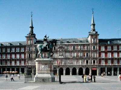 Utsikt over Plaza Mayor, ca. 1619 (bilde) av Juan Gomez de Mora