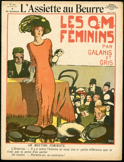 Omslag av "" L'Plate au beurre"", nummer 474, Satirical in Colors av Juan Gris