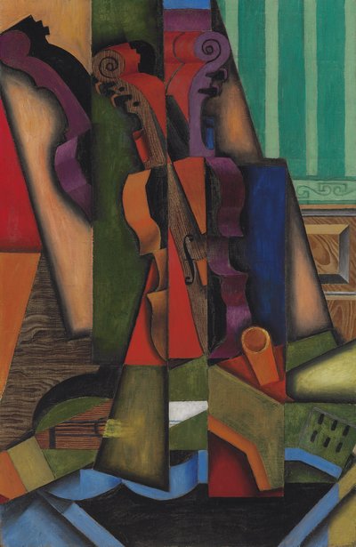 Gitar og fiolin, 1913 av Juan Gris