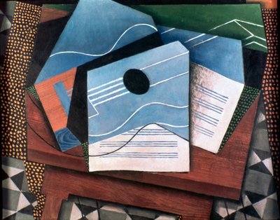 Gitar på et bord, 1915. av Juan Gris