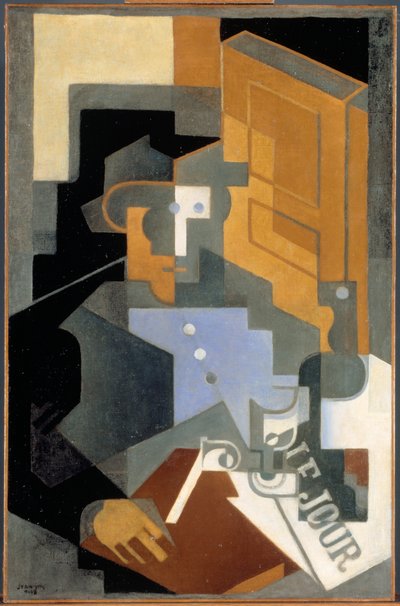 Mann fra Touraine, 1918. av Juan Gris