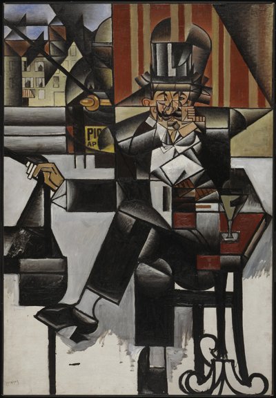 Mann på en kafé, 1912. av Juan Gris