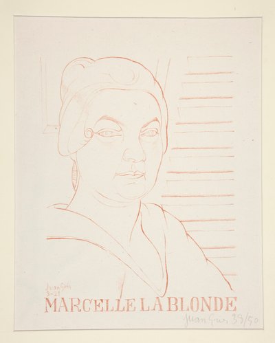 Marcelle La Blonde av Juan Gris