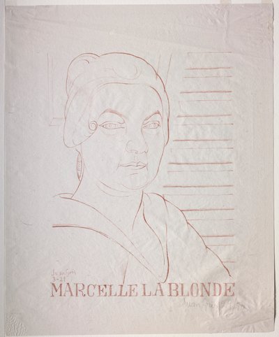 Marcelle den blonde av Juan Gris