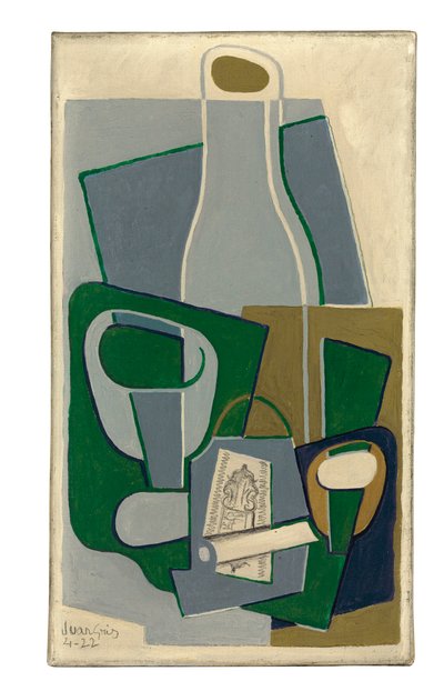 Pipe og tobakkspakke, 1922 av Juan Gris