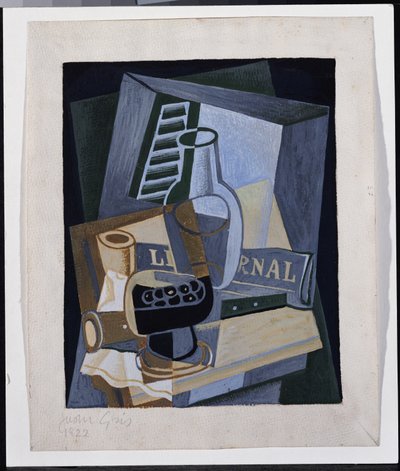 Stilleben foran et vindu, 1922 av Juan Gris