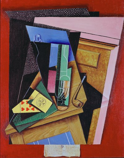 Stilleben med et dikt av Juan Gris