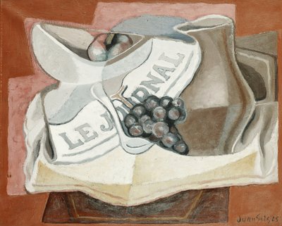 Drueklasen; La Grappe de Raisins, 1925 av Juan Gris