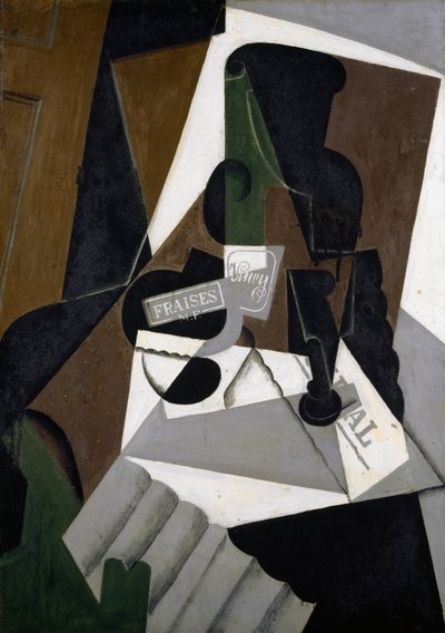 Potten med jordbærsyltetøy av Juan Gris