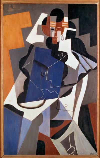 Kvinne (maleri på lerret) av Juan Gris