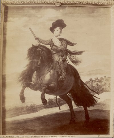 Velázquez. Prins Balthazar Charles til hest (på Prado-museet) av Juan Laurent